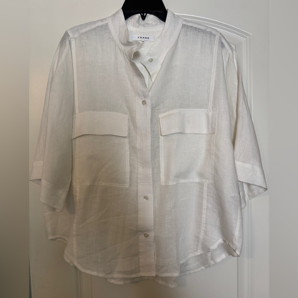 Frame Denim Tops - Frame Linen Camp Shirt